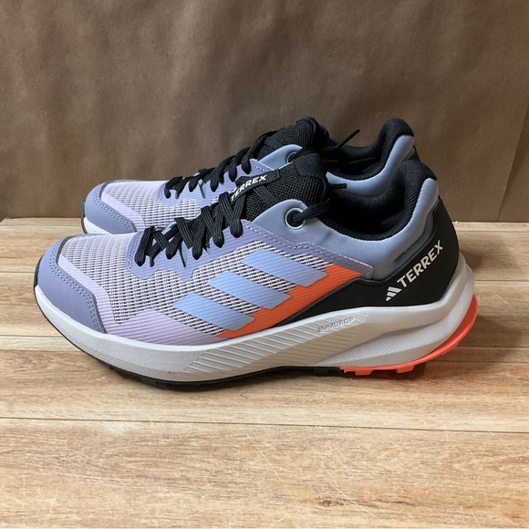 Women’s Adidas Terrex Trailrider W 5 Purple Black Sneakers Runner Trail Running - Picture 4 of 11
